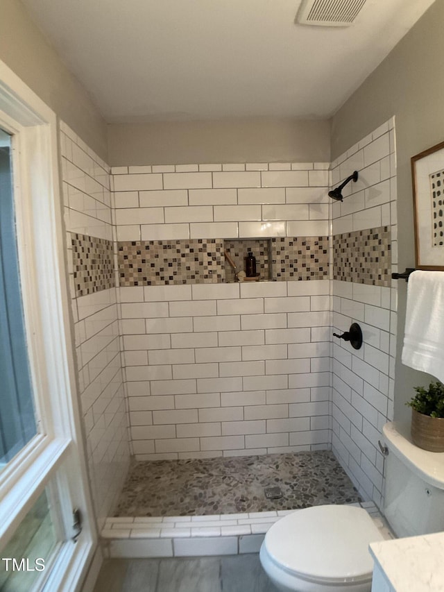 102 Pebble Ct, Chapel Hill, NC 27516 - full bathroom with a shower stall, toilet, and vanity