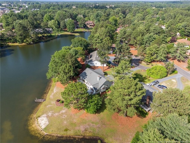 116 Fox Run Ct, West End, NC 27376 - aerial view of property's location featuring a large body of water and a heavily wooded area
