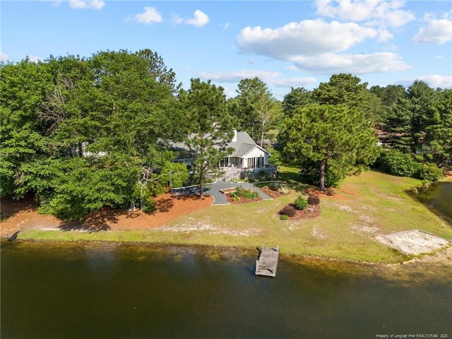 116 Fox Run Ct, West End, NC 27376 - aerial view of property and surrounding area featuring a nearby body of water