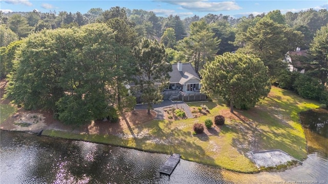 116 Fox Run Ct, West End, NC 27376 - aerial view of property and surrounding area featuring a large body of water