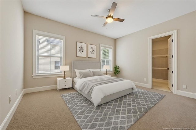 405 Gilpin Way, Cary, NC 27519 - bedroom with carpet flooring and a ceiling fan