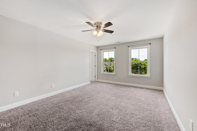 1600 Drift Falls Ln, Wendell, NC 27591 - unfurnished room with a ceiling fan, carpet, and baseboards