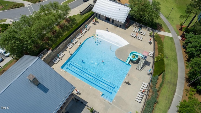 1600 Drift Falls Ln, Wendell, NC 27591 - aerial view of a pool area
