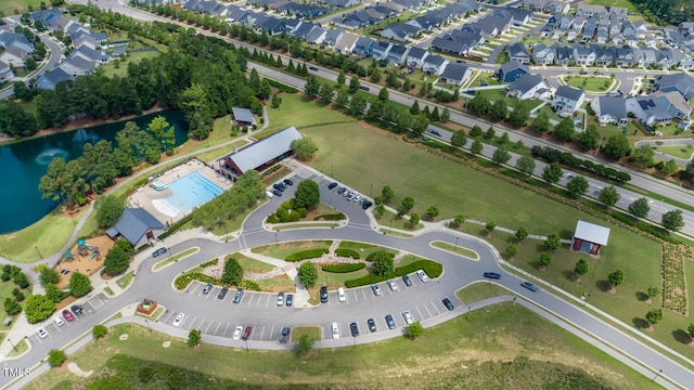 1600 Drift Falls Ln, Wendell, NC 27591 - aerial overview of property's location featuring a large body of water