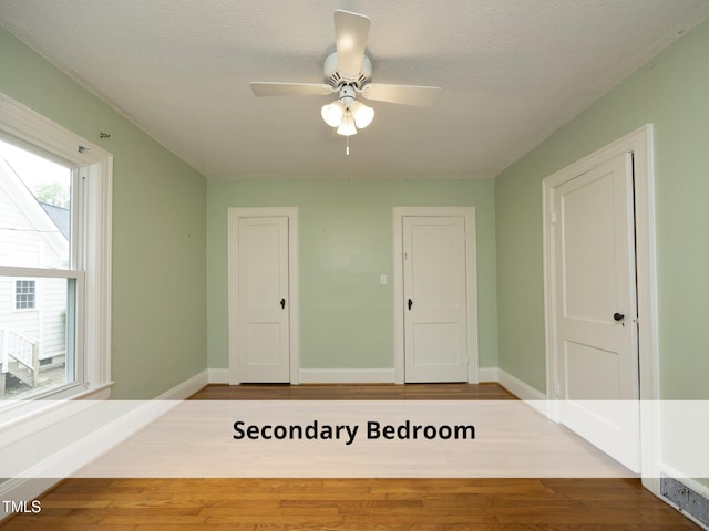 1410 Shawnee St, Durham, NC 27701 - unfurnished room with ceiling fan and wood finished floors