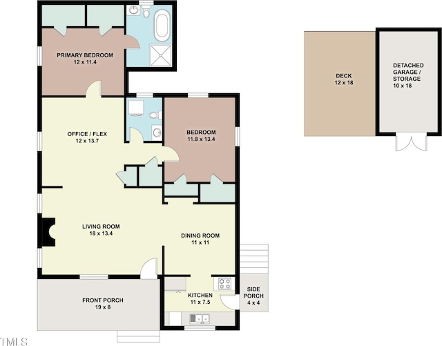 1410 Shawnee St, Durham, NC 27701 - view of room layout