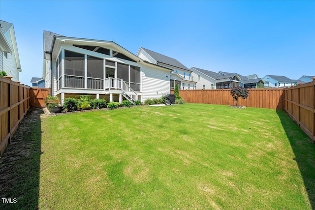 245 Tumbling River Dr, Wendell, NC 27591 - back of property with a sunroom