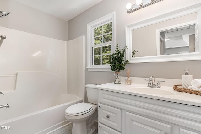 8512 Erinsbrook Dr, Raleigh, NC 27617 - bathroom featuring vanity, toilet, and  shower combination