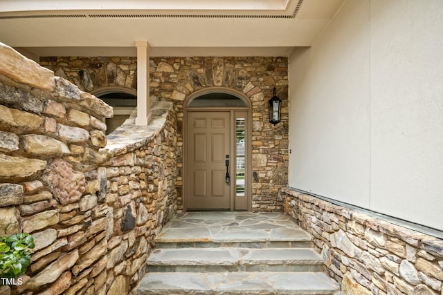 95113 Vance Knls, Chapel Hill, NC 27517 - property entrance with stone siding