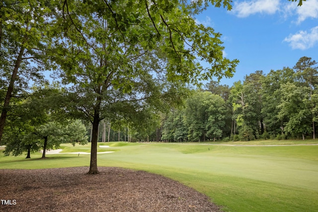 95113 Vance Knls, Chapel Hill, NC 27517 - surrounding community with view of scattered trees, a lawn, and view of golf course