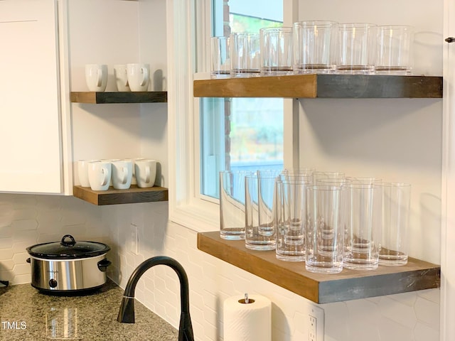 2907 University Dr, Durham, NC 27707 - kitchen view of tasteful backsplash and white cabinetry
