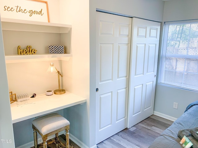 2907 University Dr, Durham, NC 27707 - home office featuring wood finished floors and baseboards