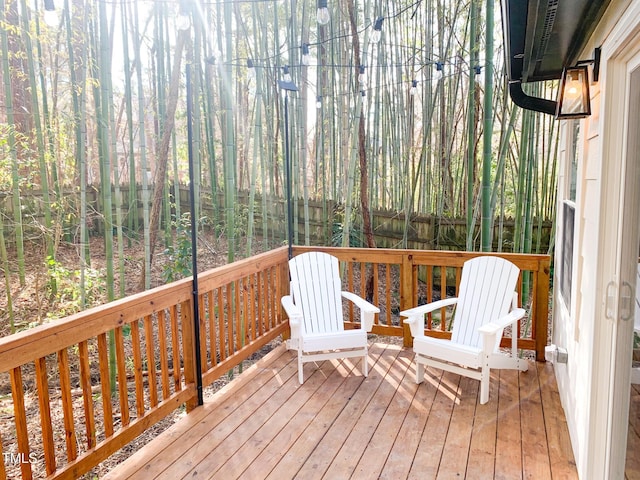 2907 University Dr, Durham, NC 27707 - wooden terrace with a fenced backyard