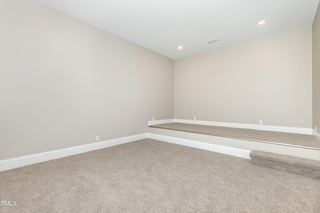 59 Cardinal Dr, Whispering Pines, NC 28327 - empty room with carpet floors, baseboards, and recessed lighting