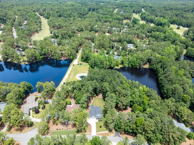 59 Cardinal Dr, Whispering Pines, NC 28327 - aerial view of a large body of water and a forest