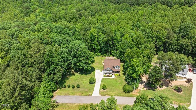 110 Lexington Ave, Zebulon, NC 27597 - view from above of property with a forest