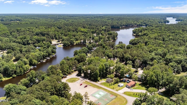 159 Clear Water Rd, Louisburg, NC 27549 - aerial view of a forest and a large body of water