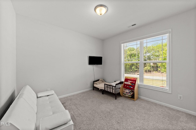 159 Clear Water Rd, Louisburg, NC 27549 - living area with baseboards and carpet floors