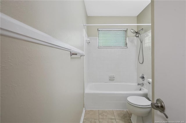 1486 Thelbert Dr, Fayetteville, NC 28301 - full bathroom with toilet, tile patterned floors, bathtub / shower combination, and baseboards