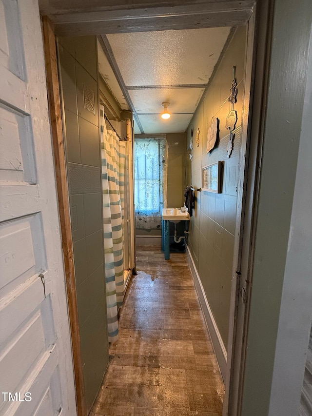 109 N 2nd St, Sanford, NC 27330 - corridor with wood finished floors