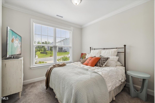 2009 Latham Oaks Ave, Wake Forest, NC 27587 - carpeted bedroom featuring crown molding and baseboards