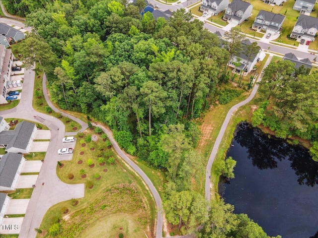 2009 Latham Oaks Ave, Wake Forest, NC 27587 - aerial view of property's location featuring a large body of water and nearby suburban area