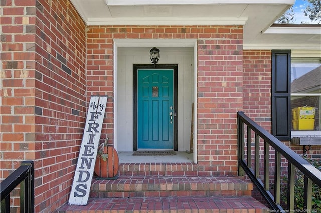 7578 Firethorn Dr, Fayetteville, NC 28311 - doorway to property featuring brick siding