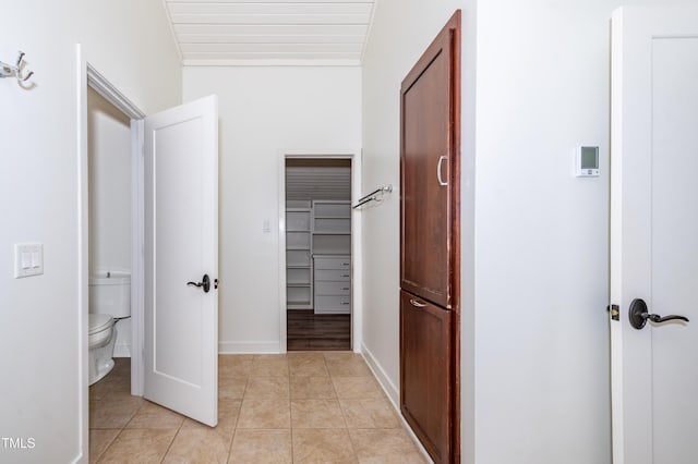 112 Lancaster Dr, Chapel Hill, NC 27517 - hallway with light tile patterned floors and baseboards