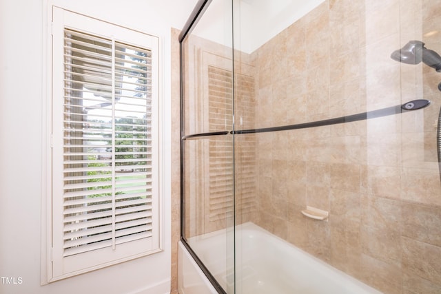 112 Lancaster Dr, Chapel Hill, NC 27517 - bathroom with combined bath / shower with glass door and plenty of natural light