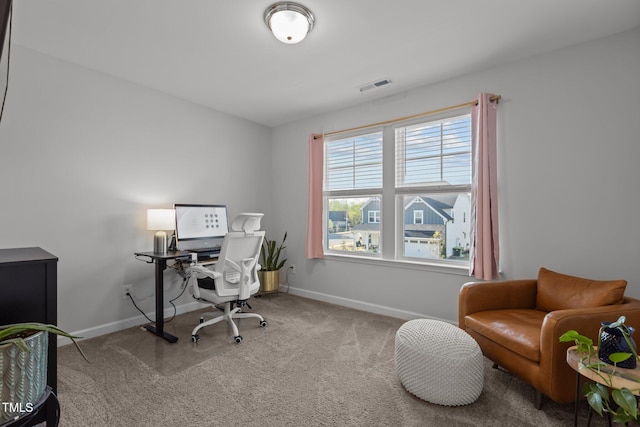 604 Craftsman Ridge Trl, Knightdale, NC 27545 - carpeted home office featuring baseboards