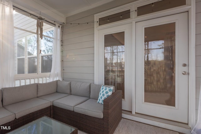 604 Craftsman Ridge Trl, Knightdale, NC 27545 - sunroom featuring plenty of natural light and french doors