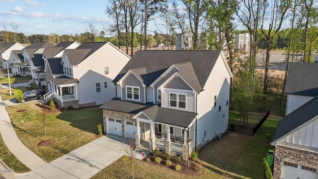604 Craftsman Ridge Trl, Knightdale, NC 27545 - aerial view of residential area