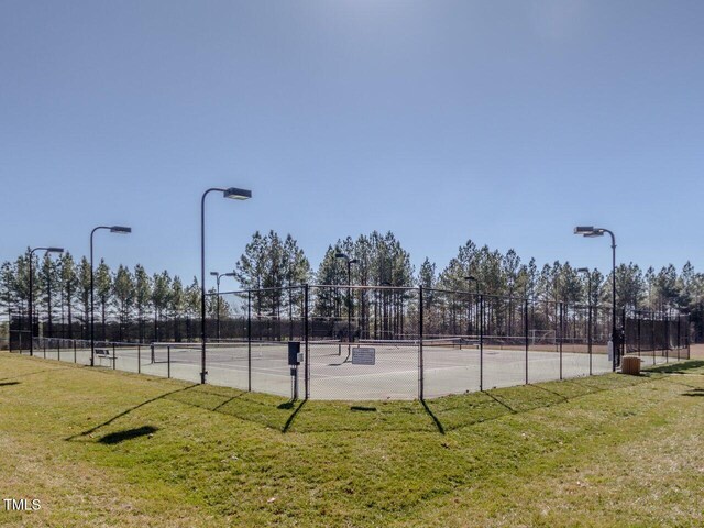 67 Spring Hollow Ct, Pittsboro, NC 27312 - view of tennis court