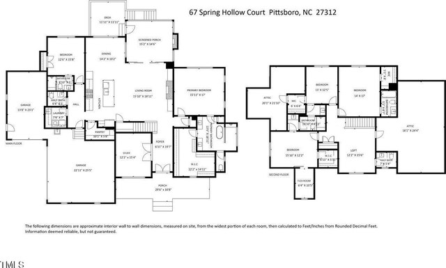 67 Spring Hollow Ct, Pittsboro, NC 27312 - room layout