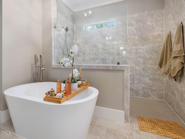 67 Spring Hollow Ct, Pittsboro, NC 27312 - full bath featuring a freestanding bath and walk in shower