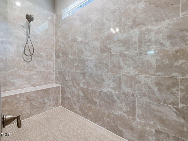 67 Spring Hollow Ct, Pittsboro, NC 27312 - bathroom featuring a tile shower