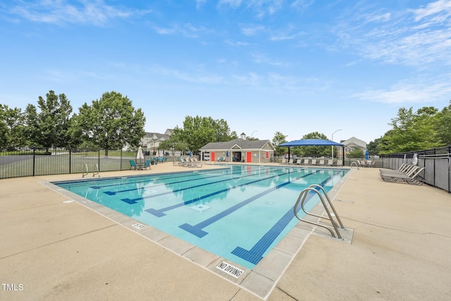 9808 Rainsong Dr, Wake Forest, NC 27587 - community pool featuring a patio area