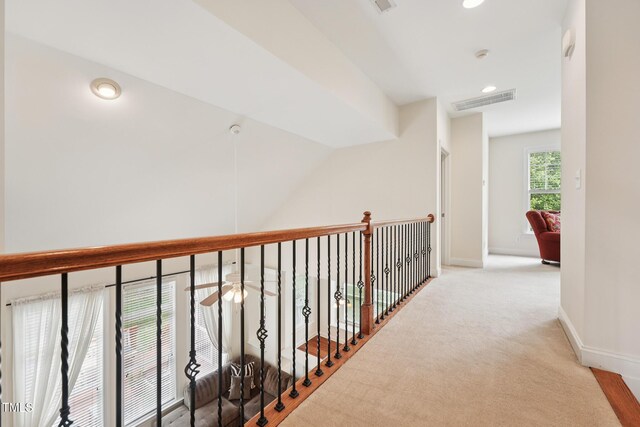 7 Teahouse Ct, Durham, NC 27707 - hallway featuring baseboards, carpet floors, and recessed lighting