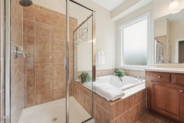 7 Teahouse Ct, Durham, NC 27707 - full bath featuring a shower stall, vanity, and a bath