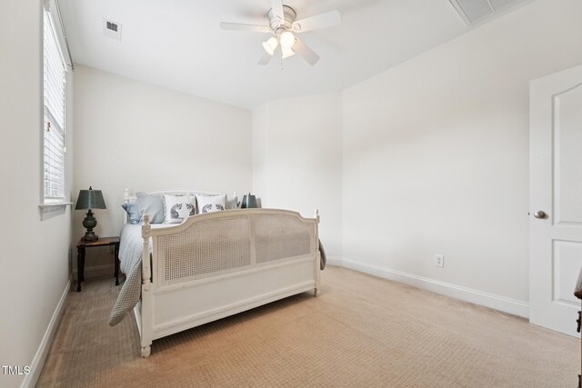 7 Teahouse Ct, Durham, NC 27707 - carpeted bedroom with baseboards and ceiling fan
