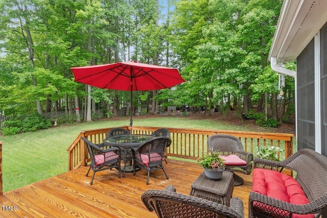 103 Rose Sky Ct, Cary, NC 27513 - deck with outdoor dining area and view of wooded area