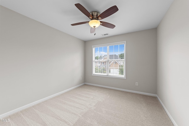 5942 Big Nance Dr, Raleigh, NC 27616 - empty room featuring light colored carpet, baseboards, and ceiling fan