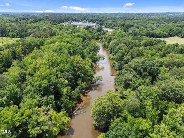 5942 Big Nance Dr, Raleigh, NC 27616 - aerial view of a large body of water and a forest