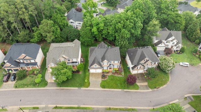 13121 Sargas St, Raleigh, NC 27614 - aerial view of property and surrounding area with nearby suburban area