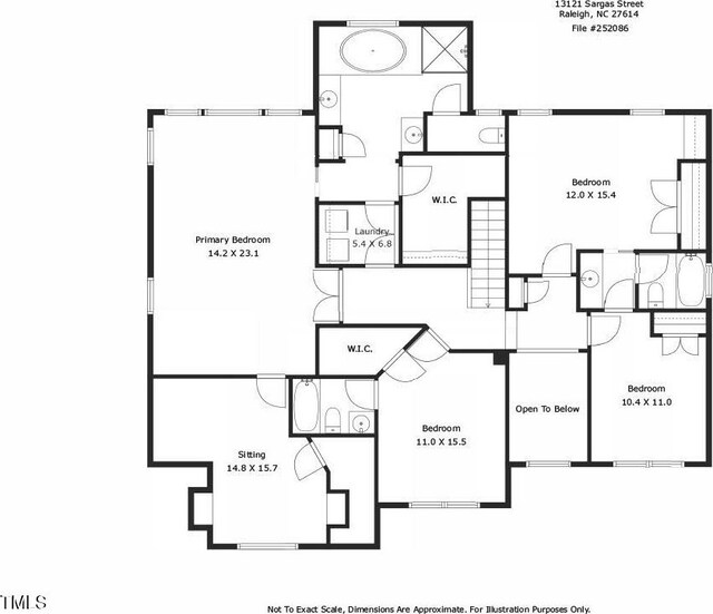 13121 Sargas St, Raleigh, NC 27614 - floor plan / room layout