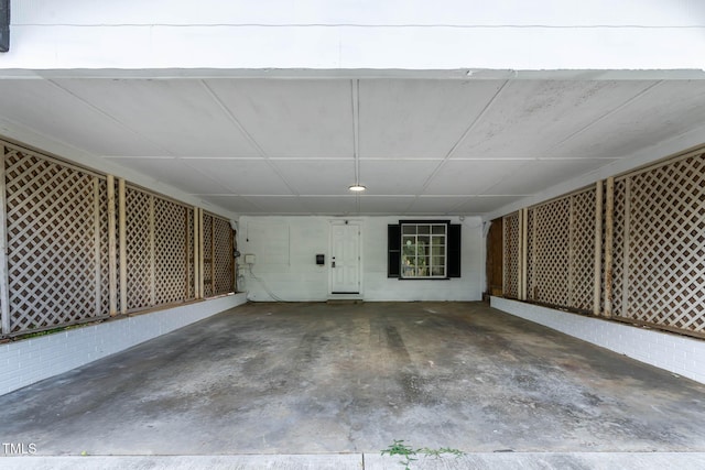 519 W Raleigh St, Siler City, NC 27344 - garage featuring a carport