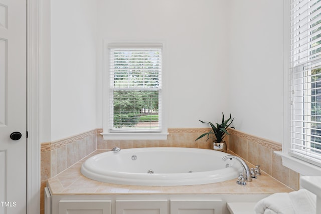 118 Killingsworth Dr, Cary, NC 27518 - bathroom with a jetted tub and plenty of natural light
