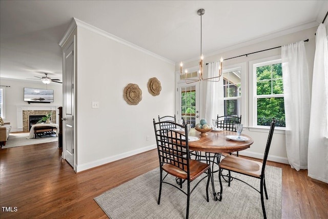 2256 Toad Hollow Trl, Apex, NC 27502 - dining room featuring ornamental molding, healthy amount of natural light, and baseboards