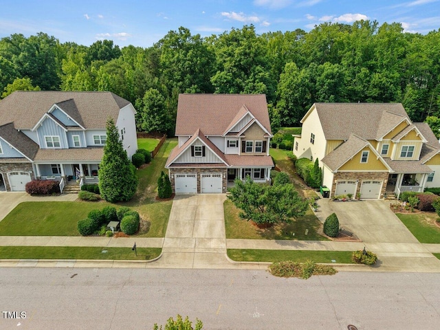 2256 Toad Hollow Trl, Apex, NC 27502 - view of subject property with a heavily wooded area