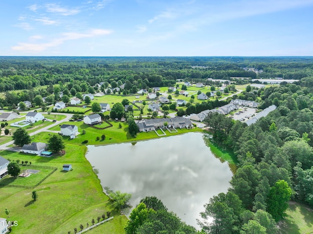 1375 Quail Cir, Creedmoor, NC 27522 - bird's eye view of a nearby body of water and a forest